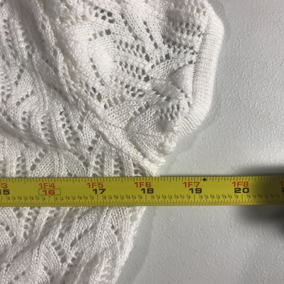 a.n.a. A New Approach Women's Small Vintage USA Knit Cardigan Crop Open Front To - Picture 12 of 15